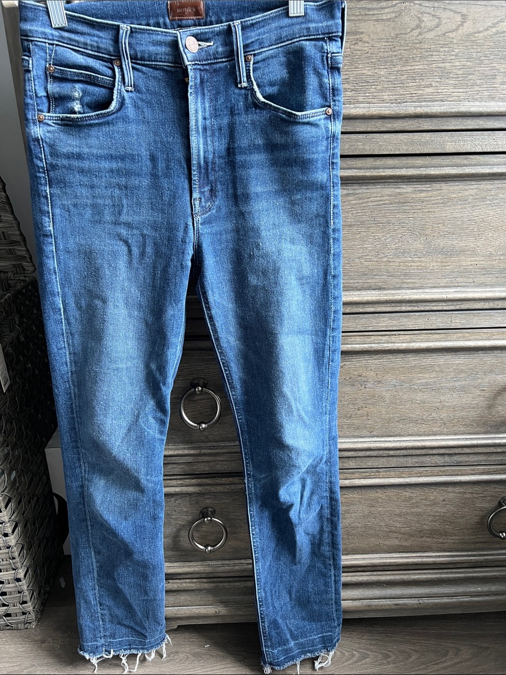 MOTHER The Dazzler Hover Straight Leg Jeans in Invitation Only Size 27